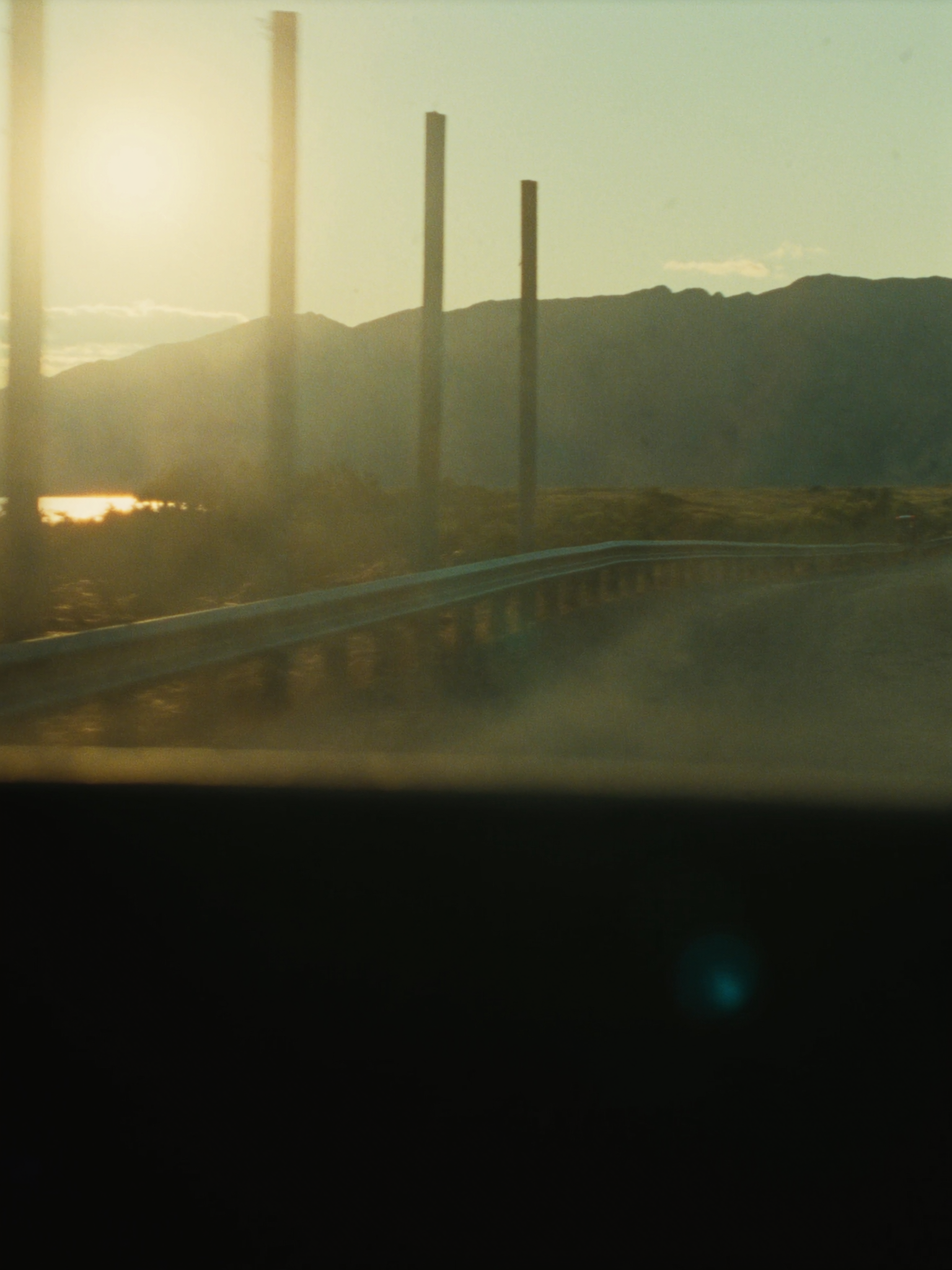 Gravel road at golden hour