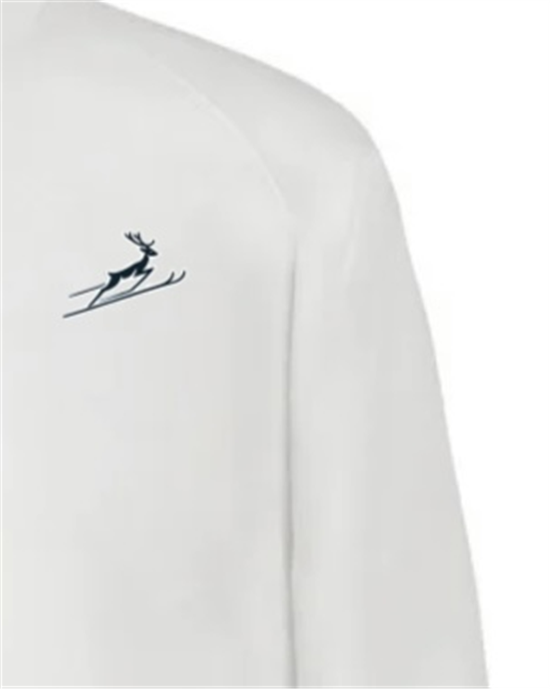 Club Track Jacket — embroidered stag detail