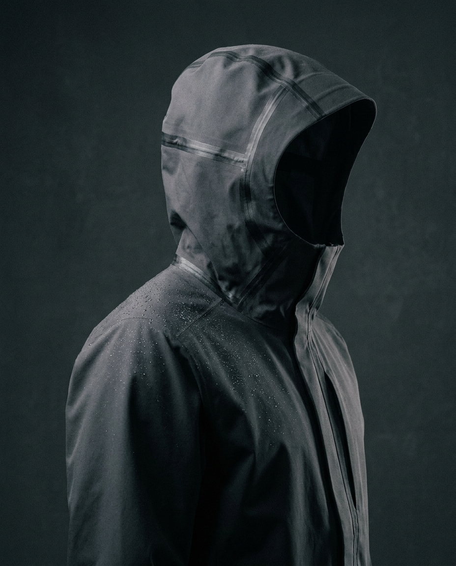 Ridgeline Shell in Charcoal — studio