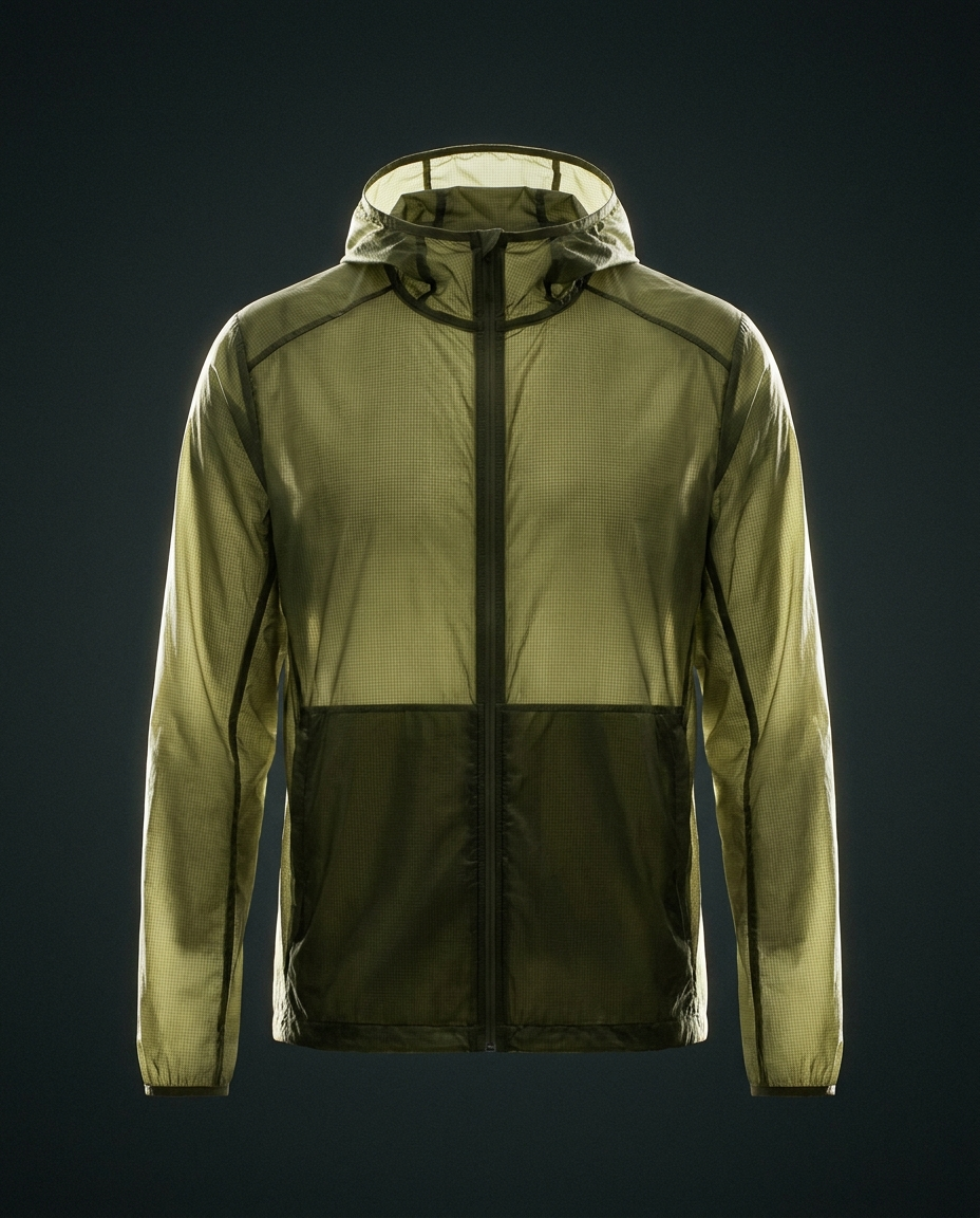 Gale Windbreaker in Olive — studio